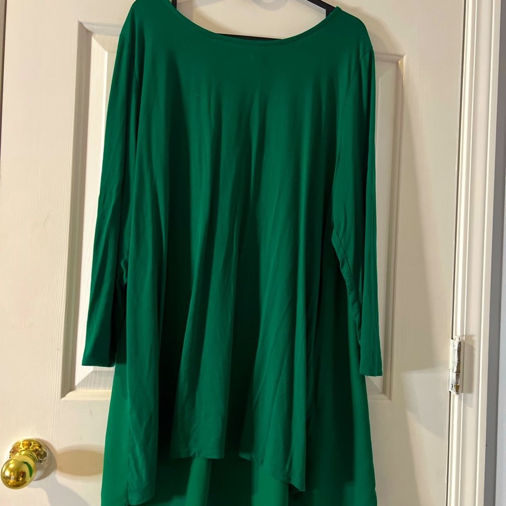 Long sleeve top from ALFANI, Size XXL. Color Green.
